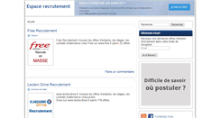 Desktop Screenshot of espace-recrutement.com