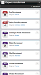Mobile Screenshot of espace-recrutement.com